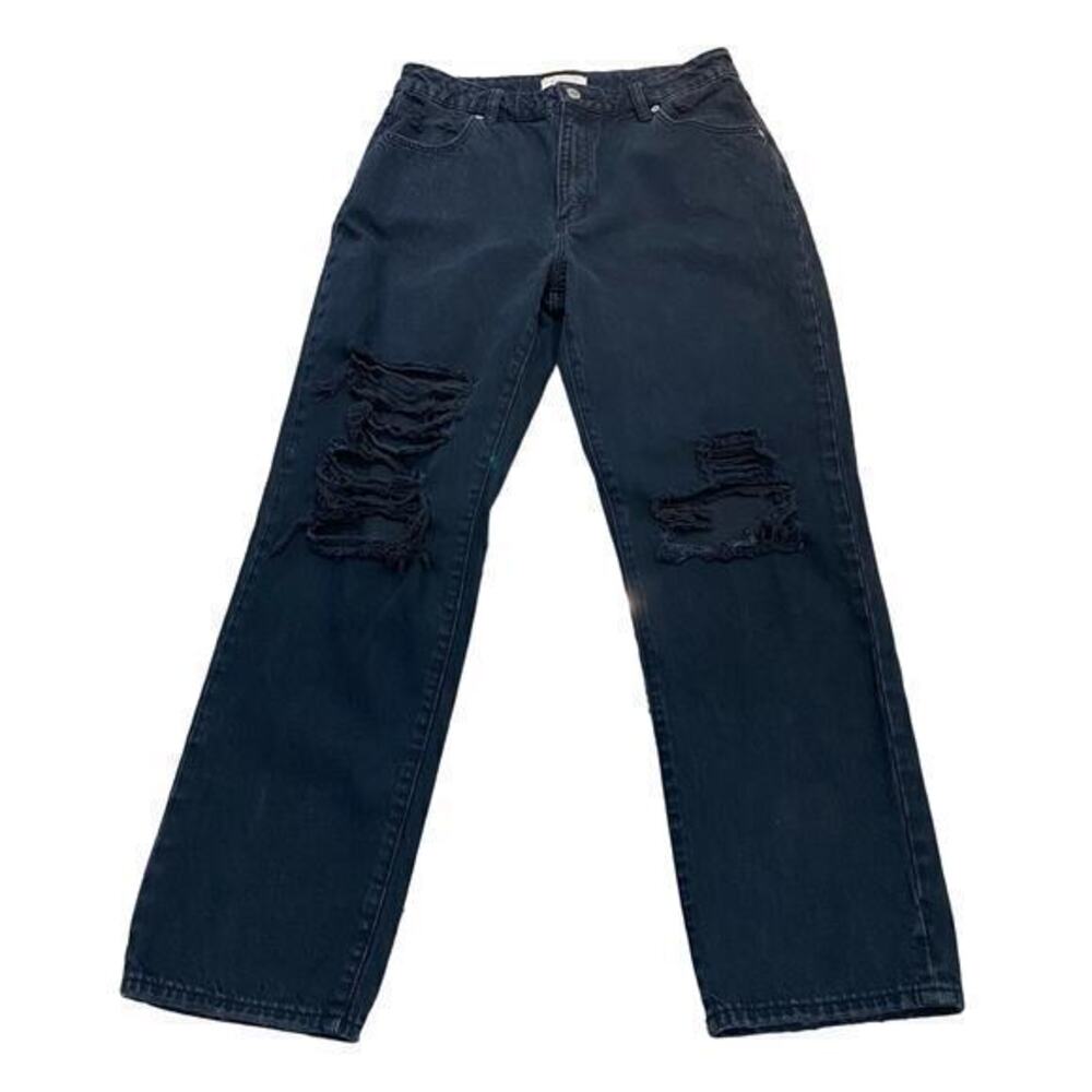 Rolla’s Original Cropped‎ Straight Black Jeans Size 30